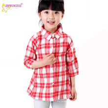 Wholesale Flannel Kids Long Sleeves Plaid Shirts Of European Style